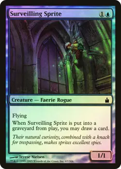 MTG FOIL Surveilling Sprite - Ravnica: City of Guilds #067 - Image 1