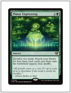 1x Planar Engineering, Secrets of Strixhaven, Magic MTG NM - Image 1