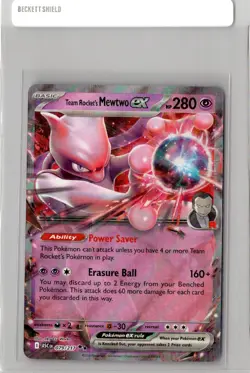 Team Rocket's Mewtwo ex 079/217 Double Rare Pokemon TCG Ascended Heroes Holo NM - Image 1