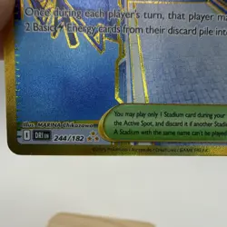 Pokemon TCG Levincia 244/182 Destined Rivals Hyper Rare Full Art Holo Stadium - Image 3