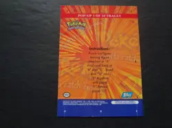 2000 Topps Pokemon Series 3 Pop Up #3 Tracey Chase Card TV Animation - Image 2