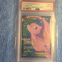 Pokemon Mew EX Full Art RC24 Legendary Treasures Radiant Collection Holo PSA 6 - Image 1