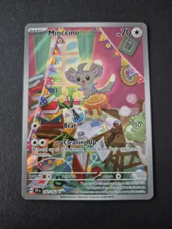 Minccino 182/162 IR Illustration Rare Temporal Forces Card Pokemon TCG - Image 1