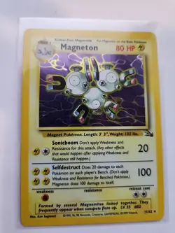 Magneton Fossil Set Holo Base Pokemon Card WOTC - Image 1