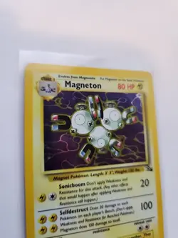 Magneton Fossil Set Holo Base Pokemon Card WOTC - Image 2