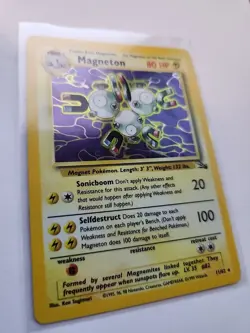 Magneton Fossil Set Holo Base Pokemon Card WOTC - Image 4