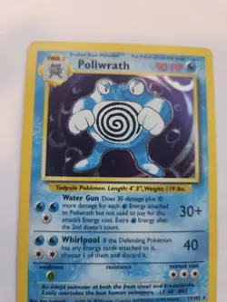 Poliwrath Holo Base Pokemon Card WOTC - Image 3