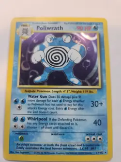 Poliwrath Holo Base Pokemon Card WOTC - Image 4