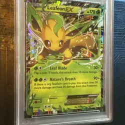 2016 POKEMON XY GENERATIONS #10 LEAFEON EX PSA 8 NM - Image 3