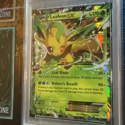 2016 POKEMON XY GENERATIONS #10 LEAFEON EX PSA 8 NM - Image 4