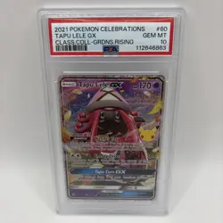 2021 Pokemon Celebrations Classic Collection Tapu Lele Gx #60/145 PSA 10 - Image 1