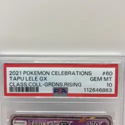 2021 Pokemon Celebrations Classic Collection Tapu Lele Gx #60/145 PSA 10 - Image 4