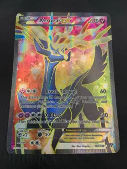 Pokemon TCG Xerneas-Ex Holo Full Art Ultra Rare Card XY 146/146 LP - Image 2