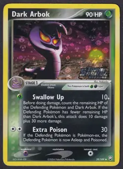 Pokemon Dark Arbok 29/109 Reverse Holo EX Team Rocket Returns - Image 1