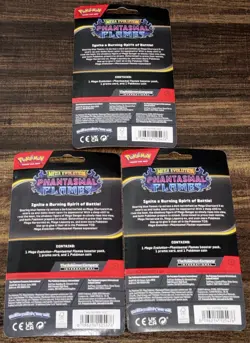 Pokemon TCG Phantasmal Flames 1 Pack Blister New Factory Sealed Lot Of 3 - Image 4