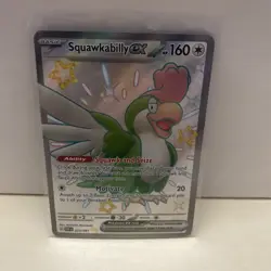 Pokemon TCG Squawkabilly ex 223/091 Sv: Paldean Fates Shiny Ultra Rare Near Mint - Image 1