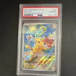 The Pokemon Company 2023 Pikachu 027 SV Promo Holo English PSA 10 - Image 1