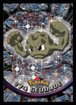 LP - Pokemon Topps Geodude #74 TV Animation Edition Series 1 (Black Logo) - Image 1
