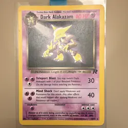 Pokemon TCG Dark Alakazam 18/82 Team Rocket Rare MP-HP English 2000 - Image 1
