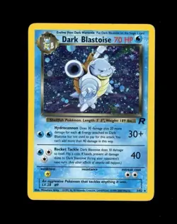 2000 Pokemon ROCKET DARK BLASTOISE HOLO 3/82 RARE! MP - Image 1