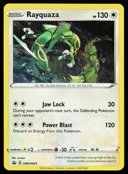 Rayquaza SWSH029 Holo Sword & Shield Promo Pokemon Card - Image 1