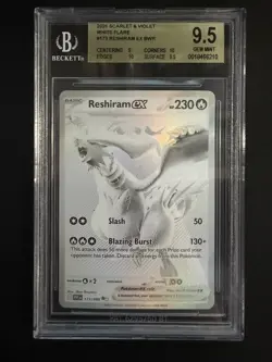 BGS 9.5 Reshiram ex 173/086 Sv: White Flare 2025 Holo Full Art English - Image 1