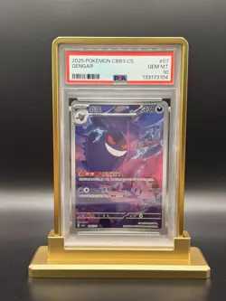 2025 POKEMON SIMPLIFIED CHINESE CBB3 C-GEM PACK VOL 3 #07 GENGAR PSA 10 - Image 1
