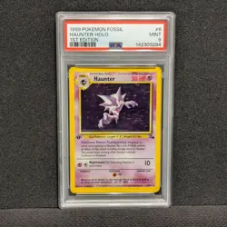 Pokemon 1st Edition Fossil Haunter Holo Rare 6/62 - PSA 9 MINT - Image 2