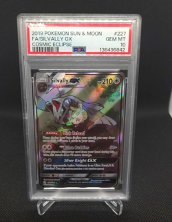 2019 Pokemon Sun Moon Cosmic Eclipse Mega Silvally GX #227/236 PSA 10 - Image 1