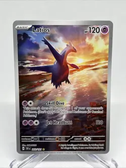 Pokemon TCG Latios 203/191 Surging Sparks Illustration - Image 1