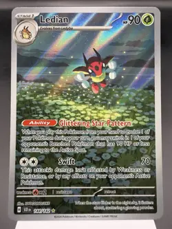 Ledian 144/142 - Illustration Rare - Stellar Crown Pokemon Card NM - Image 1