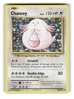 Chansey 70/108 Holo Rare Evolutions Pokemon Holo Lightly Played - Image 1