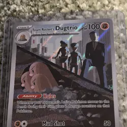 Team Rocket's Dugtrio 239/217 Team Rocket Rare Holo 100HP English - Image 2