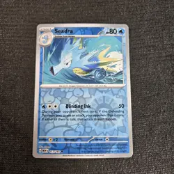 Pokemon TCG Scarlet & Violet 151 Seadra Reverse Holo Card 117/165 - Image 1
