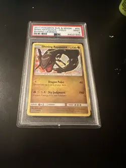 Shining Rayquaza 56/73 Shining Legends Holo Pokemon Sun & Moon - PSA 9 MINT - Image 1