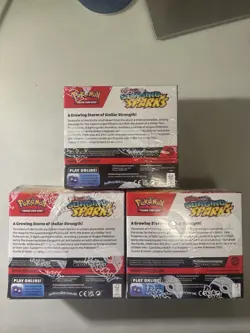 Brand New, Factory Sealed Pokemon Surging Sparks Booster Box- Lot of 3 - Image 2