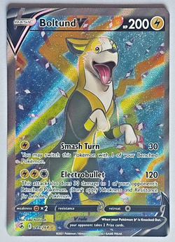 ⚡ Pokemon Boltund V Full Art 249/264 SWSH Fusion Strike Holo NM ✨ - Image 1