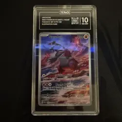 Pokemon Groudon Illustration Rare 2023 Paradox Rift #199 TAG 10 - Image 1