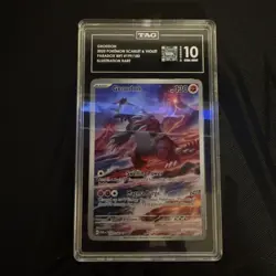 Pokemon Groudon Illustration Rare 2023 Paradox Rift #199 TAG 10 - Image 3