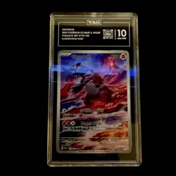Pokemon Groudon Illustration Rare 2023 Paradox Rift #199 TAG 10 - Image 4