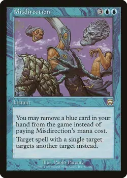 Misdirection x1 Mercadian Masques MTG Magic the Gathering Blue Instant Card - Image 1