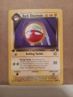 Dark Electrode 34/82 Team Rocket 1st Edition Pokemon Card - Image 1