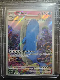 Wailord Holo Pokemon Card 162/159 SV09 Journey Together Mint Condition - Image 1