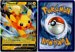 Pokemon Card - Pikachu V Sword & Shield Promo SWSH285 Promo Holo Near Mint - Image 3