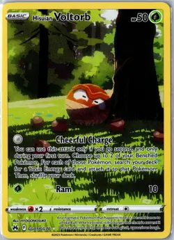 Pokemon Card - Hisuian Voltorb GG01/GG70 Crown Zenith Galarian Gallery Holo NM - Image 1