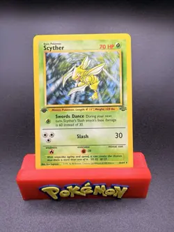 Scyther 1st Edition 26/64 Jungle LP - Pokemon TCG Card Rare Non-Holo - Image 1
