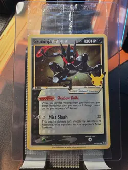 Pokemon TCG Greninja Gold Star SWSH144 25th Celebrations Promo Card Sealed - Image 1