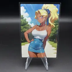 Mihoshi Kuramitsu Tenchi Muyo Holographic Anime Collectible Trading Card - Image 1