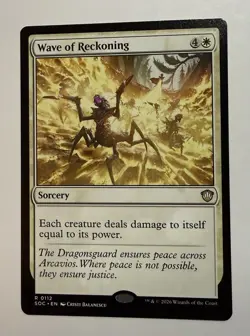 x1 Wave of Reckoning R MTG Commander: Secrets of Strixhaven M/NM, English - Image 1