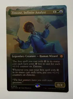 Zimone, Infinite Analyst - Foil - Borderless M MTG Commander: Secrets of Strixha - Image 1